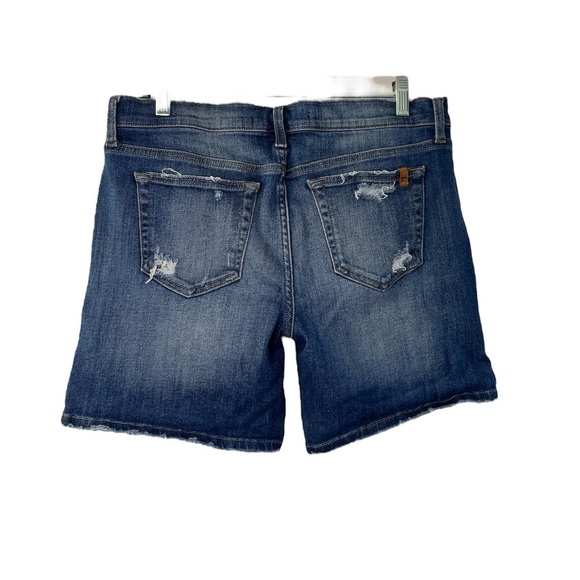 Joe’s Jeans 6” Cuff Denim Shorts Irisa Wash Size 29 Distressed Casual - Picture 4 of 15
